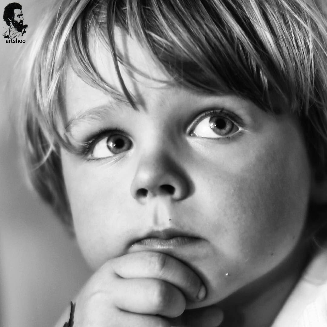 مدل کودک سیاه قلم